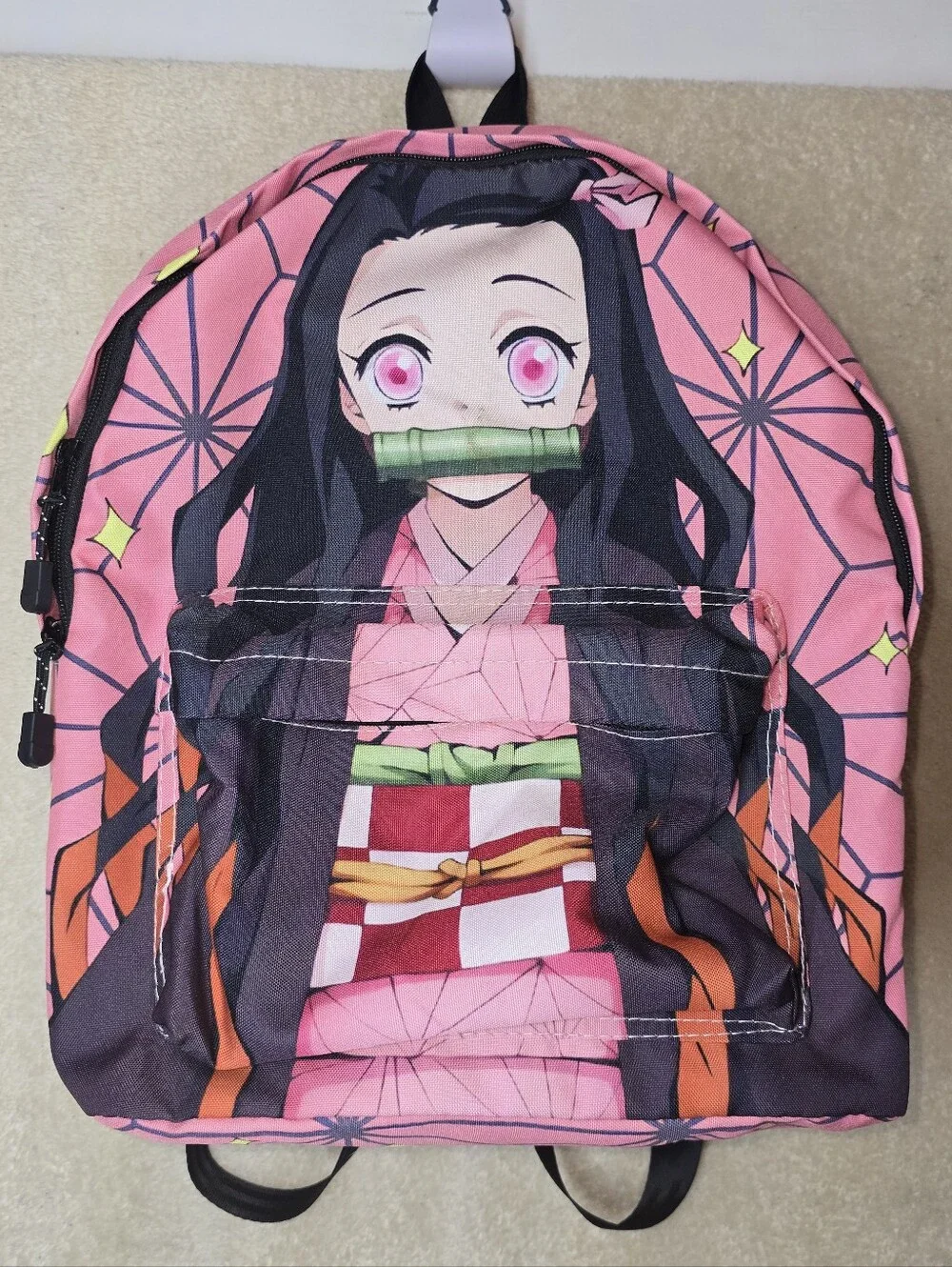 Anime Demon Slayer Student Schoolbag Backpack Kamado Nezuko
